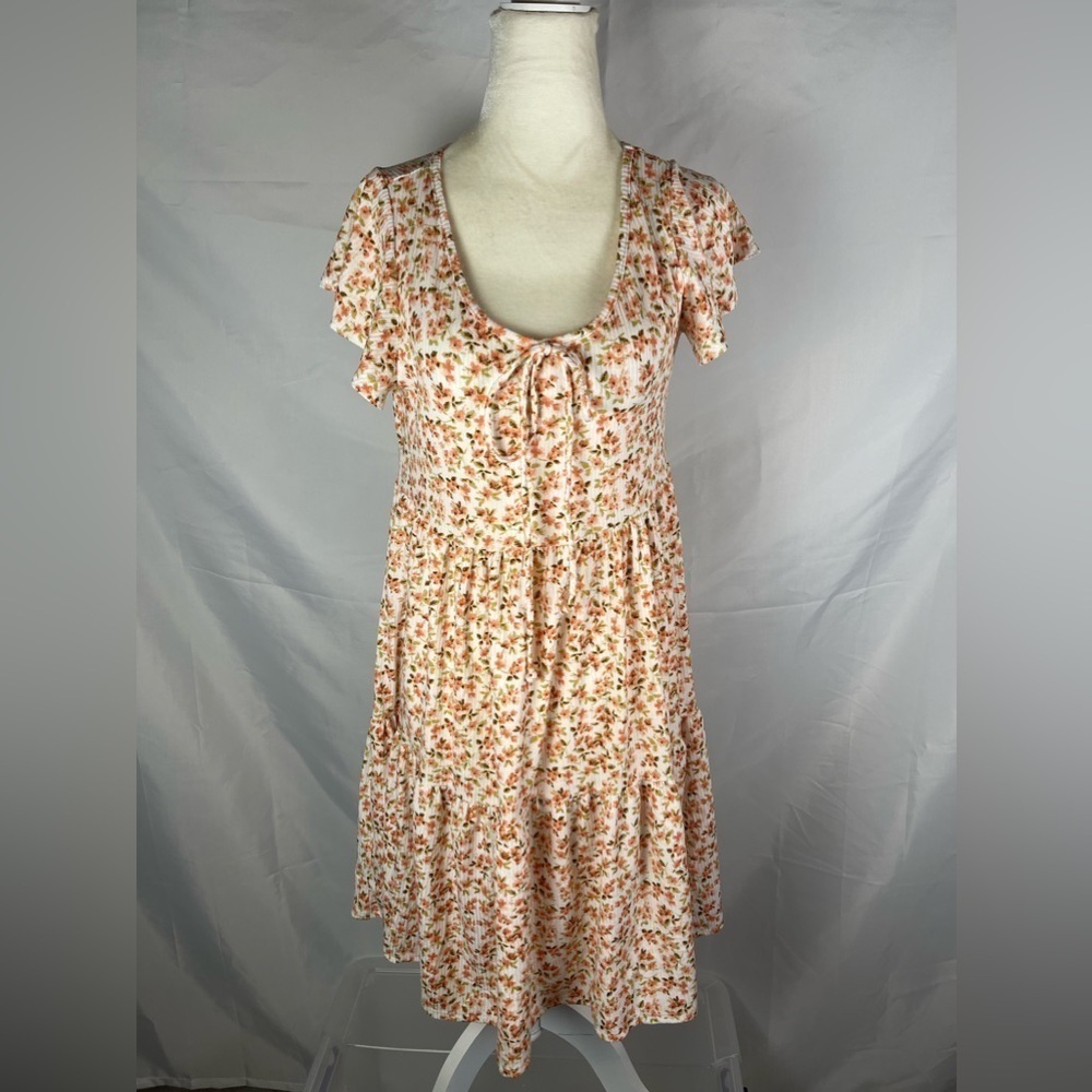 Jessica Simpson Floral Dress Cottagecore Y2K Peasant Size Large New!